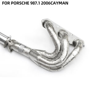 Échappement arrière haute performance en acier inoxydable avec soupape pour Porsche 987.1 2006 Cayman All-stage Basho - Product Image 4
