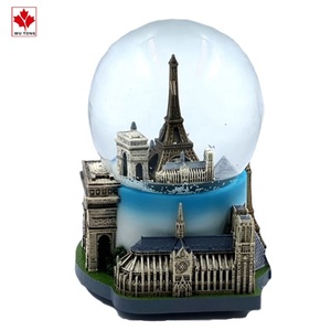 Quà Lưu Niệm Nổi Tiếng Theo Yêu Cầu Quả Cầu Nước Bằng Nhựa Resin Quả Cầu Tuyết <span class=keywords><strong>Paris</strong></span> Dành Cho Bộ Sưu Tập - Product Image 2