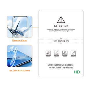 ฟิล์มกันรอยหน้าจอแบบไฮโดรเจล TPU คุณภาพ<span class=keywords><strong>ดี</strong></span> ราคาส่ง บางเฉียบ 120*180 มม. แบบใส/ด้าน/ป้องกันแสงสีฟ้า/ป้องกันการมองเห็นจากด้านข้าง - Product Image 3