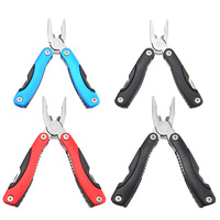 Pince multifonction 13-en-1 en acier inoxydable avec verrouillage, qualité industrielle, portable pour l'extérieur, camping, couteau inclus