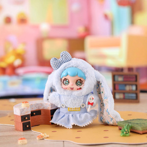 Niedliche Plüschpuppe Trendiger Langohr-Hase Kurzer Plüsch PP-Baumwollfüllung Unisex Jugend Schlüsselanhänger Dekorativer Taschenanhänger 11-30cm - Product Image 3