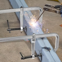 Pince de serrage robuste de type F, réglable, en métal, avec poignée en T et vis, pour le soudage, la fabrication, le travail du bois, l'atelier et le bricolage