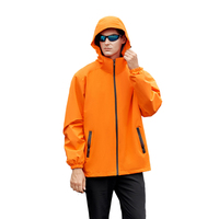 Fabrication sur mesure en usine Manteau de printemps à capuche Veste Imperméable Coupe-vent Vestes d'extérieur pour hommes Soft Shell Sports