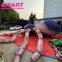 Ornements d'art de parc de grande taille sur mesure Araignée de clown gonflable, ballon gonflable de monstre d'araignée pour Halloween