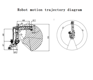 Nouveau robot industriel à quatre axes pour le placement de composants BRTIRPZ1508A, bras robotisé Borunte, garantie 1 an, 185 kg, 5300 W, 220 V, fabriqué en Guangdong - Product Image 6