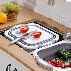 Eco-Friendly Household Folding Vegetable Board Anti-Slip Multifunctional Plastic Cutting Board PP Adhesive Basin for Vegetable - Product Image 5