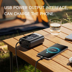 Mini pompe à air électrique sans fil portable 150 PSI étanche avec batterie 4000 mAh et lumière <span class=keywords><strong>SOS</strong></span>/clignotante - Product Image 2