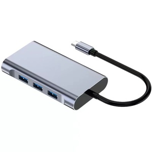 Hub <span class=keywords><strong>USB</strong></span> 10 en 1 avec adaptateur Ethernet RJ45 1000 Mbps, HDTV, SD, TF, <span class=keywords><strong>USB</strong></span> 3.0, type <span class=keywords><strong>C</strong></span>, station d'accueil pour ordinateur portable Macbook - Product Image 2