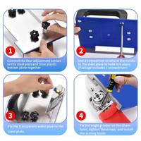Support de meuleuse d'angle pour carrelage, chanfrein à 45 degrés, outil de chanfreinage pour carrelage, pierre céramique