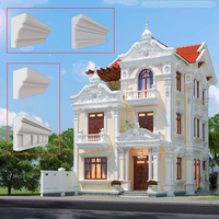 Moulure décorative extérieure en EPS pour villa, application écologique, légère, en polystyrène flexible, pour cadre de fenêtre en mortier