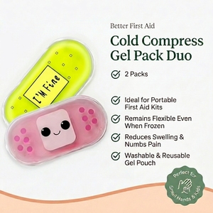 Customizable Portable Durable Oval PVC <strong>Gel</strong> <strong>Ice</strong> <strong>Pack</strong> Hot Cold <strong>Pack</strong> For Kids Pain Relief Cold Compress Therapy Daily Home Care - Product Image 4