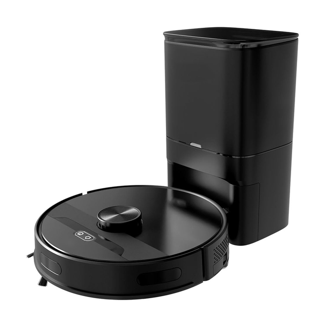 Laser Robot Vacuum Cleaner with Self Emptying Station Wet & Dry Function HEPA Filter Battery-Powered Household Use
