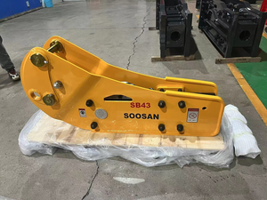 SOOSAN SB43 Briseur de béton hydraulique de type banane Marteau à roche pour excavateur de 6 à 9 tonnes Chargeuses rétrocaveuses avec pièces de rechange pour burin - Product Image 3