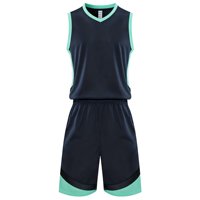 Maillots de basket-ball personnalisés, ensembles de basket-ball à séchage rapide, tenues de basket-ball d'été anti-humidité, ensembles de maillots de basket-ball personnalisés
