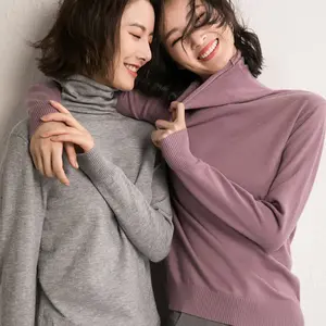 Autunno inverno maglione dolcevita Slim Fit Basic pullover 2022 moda coreano maglia top Bottoming Lady maglione maglieria elasticizzata