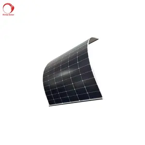 Panel surya 370w 380w 390w dapat ditekuk fleksibel populer untuk atap Trailer RV