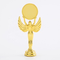 GZ25 - Figura Decorativa de Plástico Dorado con Forma de Diosa/Angel, Souvenir, Trofeo, Piezas Ensamblables, Impresión UV, Superventas