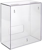 Distributeur acrylique OEM - Organisateur mural pour EPI, contient des filets à cheveux, des couvre-barbes, des couvre-chaussures - Couvercle à charnière