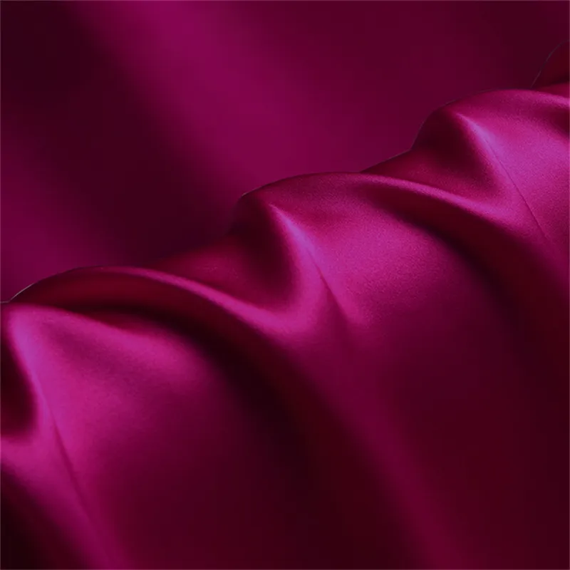30mm 114cm Bio-Seidenstoff Einfarbig gefärbter Seiden satin stoff für Kleidung Bettwäsche Kissen bezug