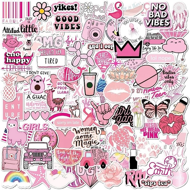Custom Vinyl Waterproof Cartoon Die Cut Logo Decorative Skin Label Laptop Decoration Stickers