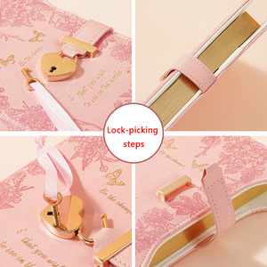 Tạp Chí thiên thể sang trọng với khóa bút mad43 360 trang B6 máy tính xách tay có thể nạp lại với các ngôi sao vàng và thiết kế mặt trăng - Product Image 5