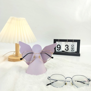 Lovely Creative PU Leather Eyeglass <strong>Holder</strong> Decoration Fit in <strong>Nightstands</strong> Desk Durable Angel Sunglasses Display Stand for Women - Product Image 3