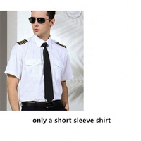 Vêtements - Chemise blanche de l'Air Force - Homme - Uniforme de pilote de ligne - Hôtesse de l'air - Personnalisé