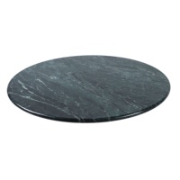 Table basse de salle à manger Lifepursue en marbre naturel vert foncé