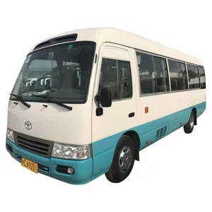 Good Conditioned Used Japan Toyotai Coaster Bus 30 Passenger Seats With Air conditioner for sale