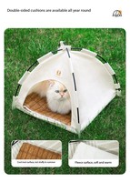 Tente pliable pour animaux de compagnie, quatre saisons, mignonne, solide, pliable, portable, pour chien et chat, pour le salon