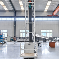 Monte-charge Électrique Prix Usine 300kg/500kg Certifié CE Acier Haute Résistance 220V/380V Petit Élévateur de Fret à Câble Métallique