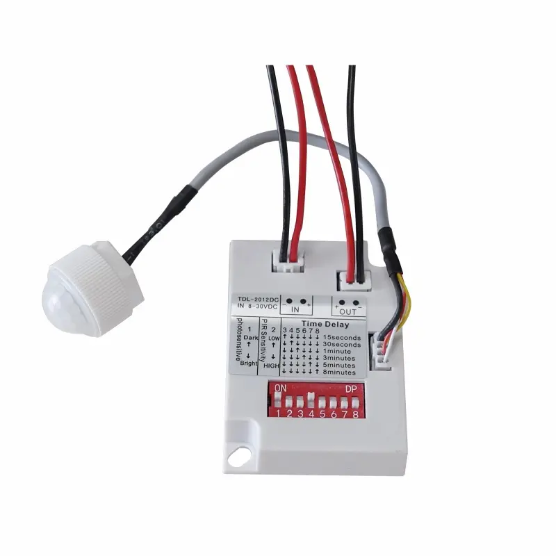 TDL-2012-DC Mikrowellen belegung sensor 12V Bewegungs sensorsc halter PIR Sensor Detektor Smart Switch DC12V Mini LED