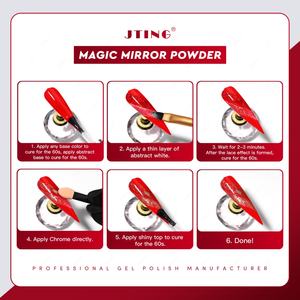 JTING Nouvelle Tendance Gel de Base Transparent Effet Dentelle Noir/Blanc Gel Abstrait pour Ongles Gel UV/LED pour Nail Art Vente en Gros Vernis à Ongles Personnalisé - Product Image 5