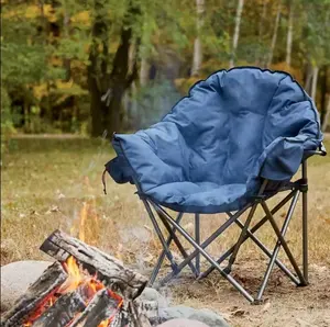 Camping Chair Folding Camp Chairs For Adults Heavy Duty Big Tall 500 LBS Moon Chair