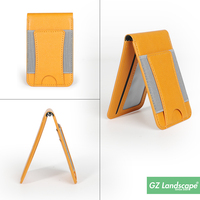 Porte-cartes élastique de grande capacité Accessoires de téléphone Support magnétique Autocollant portefeuille en cuir pour smartphone