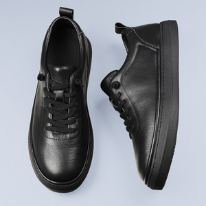Zapatos de Vestir de Cuero de Primera Calidad para Hombre, Zapatos Formales Transpirables de Cuero Genuino Blancos Sin Cordones, Versátiles para Oficina y Carrera Profesional - Product Image 4