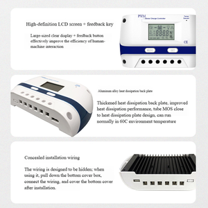 El Controlador Solar 10A-60A reconoce automáticamente el control remoto Carga fuera de la red 12V, 24V ,48V Paneles solares fotovoltaicos - Product Image 4
