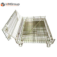 Caisse de rangement pliable en métal style européen HM pour bouteilles de vin