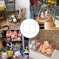 Porte-capsules à café en acrylique pour cuisine avec couvercle, boîte de rangement réutilisable de 5x5 pouces pour capsules, sachets de thé et organisateur de bonbons