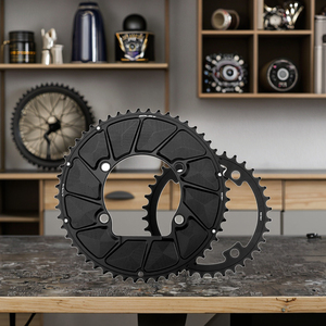 Plato Doble GOLDIX 110BCD 2X AERO para Cadena, Compatible con SHIMANO DURA-ACE R9200, <span class=keywords><strong>ULTEGRA</strong></span> R8100, 105 R7100, 11S 12S, 4 Pernos, Aleación de Aluminio, para Bicicleta de Montaña - Product Image 2