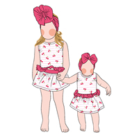 Ensemble de haute qualité pour bébé fille, nouveau, haut sans manches et short, ensemble deux pièces d'été