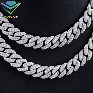 VVS Moissanite GRA ใบรับรอง925เงิน18K ชุบทอง18K สร้อยข้อมือฮิปฮอปโซ่เพชรมรกตตัดกระพุ้งเย็นคิวบา - Product Image 2