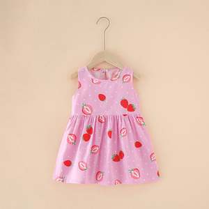 Loses Kleid Kinder Freizeit kleidung Neues Blumenmuster Sommer baumwolle für den Säuglings druck 1-6 Jahre Baby Mädchen Kinder Mädchen - Product Image 4