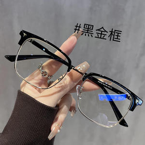 Lunettes optiques demi-cerclées Tong Jincheng pour hommes, protection contre la lumière bleue, verres en polycarbonate, monture de largeur moyenne, origine Taizhou - Product Image 3