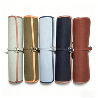 Sac de transport pour couteaux en toile et cuir, robuste et léger, avec logo personnalisé, pour le rangement quotidien et la sécurité des couteaux, design portable, sac à outils