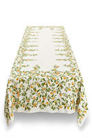 Nappe en lin imprimée motif vigne aquarelle, style jardin frais, en pur coton, pour salle à manger, mariage, décoration intérieure, personnalisable
