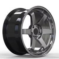 عجلات مصنعة بالحدادة مقاس 17 و18 و19 و20 و22 بوصة، طراز Volk Racing Te37sl، 5x112 و5x114.3 و5x120، جنوط كروم مصقولة لسيارات Q50 وQ60 وG37 وM340i وأفالون