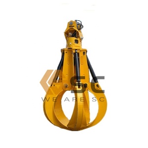<strong>Excavator</strong> <strong>Claws</strong> Rotating Hydraulic Grabs Orange Peel Grapple Grab <strong>Bucket</strong> Motor for Scrap Handling - Product Image 2