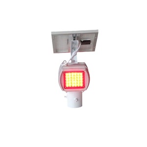 Feux de signalisation solaires à LED clignotants HK-JB201A pour la sécurité routière, montage sur poteau, matériau plastique IP65 - Product Image 5