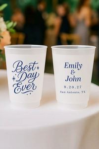 Vasos de Fiesta Esmerilados de 12 oz para Bodas, Eventos y Reuniones, Logotipo Personalizado Disponible, Venta al por Mayor - Product Image 3